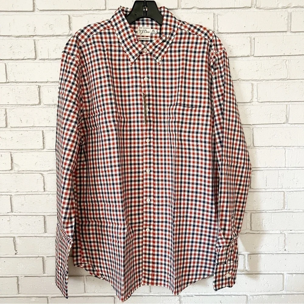 J.Crew Men’s Secret Wash cotton‎ poplin shirt